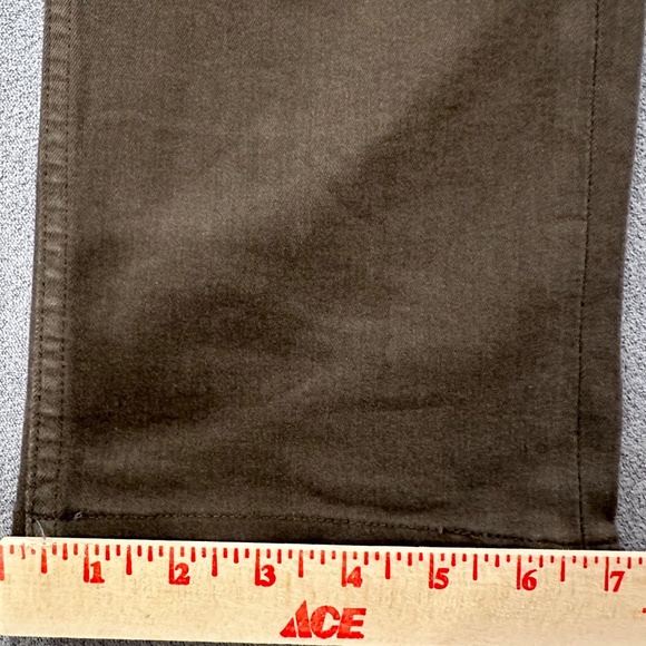 Paige Federal Olive Green Jeans Size 32 - Picture 13 of 13